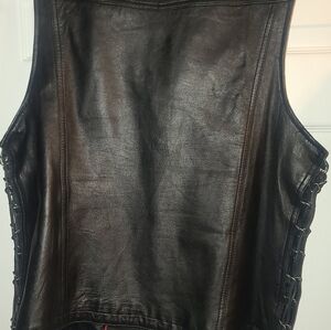 Leather Motorcycle vest